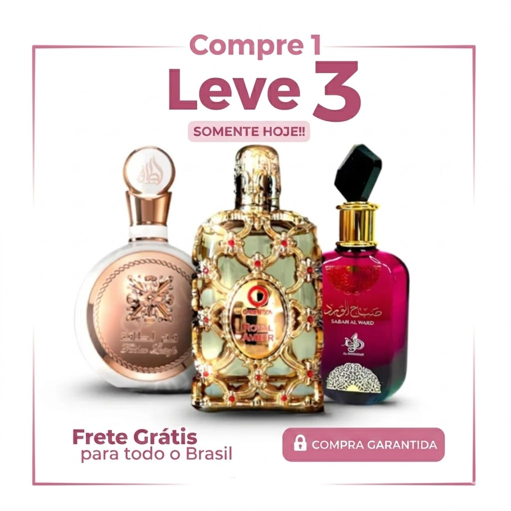 Compre 1 Leve 3 - Promoção especial com 3 perfumes